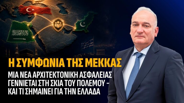 Η Συμφωνία της Μέκκας, μια νέα αρχιτεκτονική ασφαλείας γεννιέται στη σκιά του πολέμου και τι σημαίνει για την Ελλάδα.